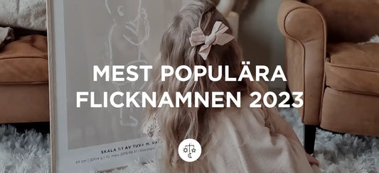 Mest populära flicknamnen 2023